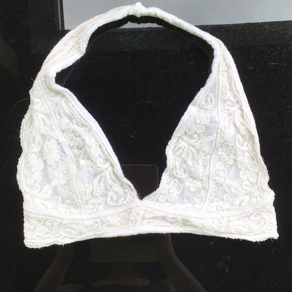 UO Out From Under Lace Halter Bralette Size L - Picture 5 of 7
